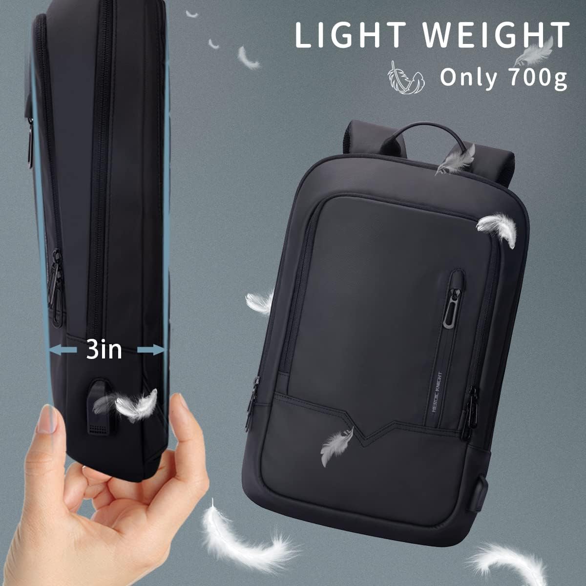 Sleek Travel Backpack with USB™